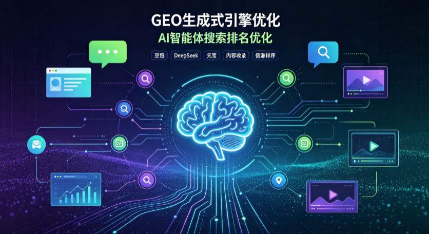 比如县GEO 浪潮来袭：生成式引擎优化崛起，创作者争抢豆包、DeepSeek、元宝智能体流量入口